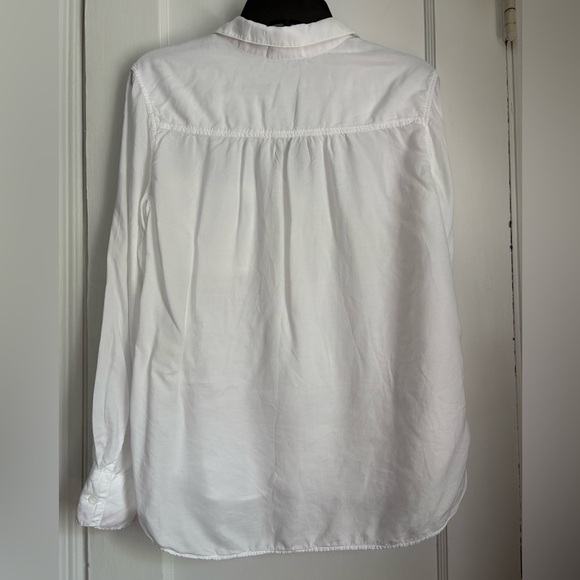 Bella Dahl White Casual Tail Button Down Long Sleeves Shirt, Sz: Medium - Picture 4 of 10